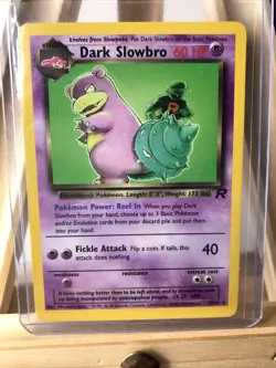 Pokemon TCG Dark Slowbro Card 29/82 Non-Holo Rare Team Rocket - Image 1