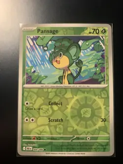 Pokemon Pansage Card 004/086 Black & White Promo Series Holo - Image 1