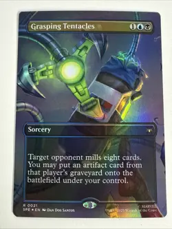 MTG Grasping Tentacles 0021 Foil (Borderless) Spider-Man: Eternal-Legal NM SPE - Image 1