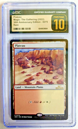 MTG 30th ANNIVERSARY EDITION Plateau CGC PRISTINE GRADE 10 - Image 1