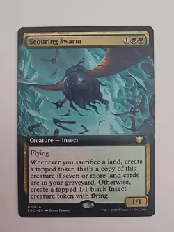 Scouring Swarm (Extended Art) 36 NM MTG Commander: Edge of Eternities Magic - Image 1
