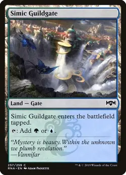 Simic Guildgate #257 2x FOIL RNA MTG Ravnica Allegiance Common MINT land - Image 1