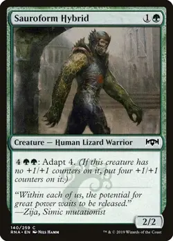 Sauroform Hybrid 4x FOIL RNA MTG Ravnica Allegiance Common MINT green - Image 1