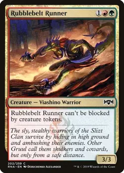 Rubblebelt Runner 4x FOIL RNA MTG Ravnica Allegiance Common MINT red green - Image 1