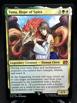 MTG, Yuna, Hope of Spira 250 NM Final Fantasy Regular Pack Fresh Mythic Rare - Image 1
