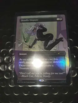 Spider-Man Secret Lair MTG Villainous Plots Foil Deadly Dispute - Image 1