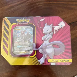 Pokemon Tag Team GX Power Partnership Tin Mew Mewtwo - Image 1