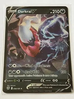 Darkrai V 98/189 Pokemon SWSH Astral Radiance 2022 Near Mint Full Art Holo - Image 2