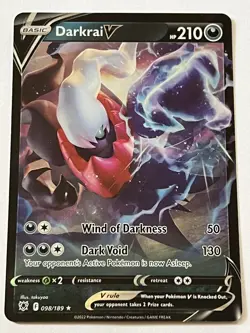 Darkrai V 98/189 Pokemon SWSH Astral Radiance 2022 Near Mint Full Art Holo - Image 4