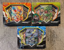 Pokemon TCG Galar Partners All 3 Boxes Rillaboom, Inteleon & Cinderace - Image 1