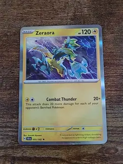 Zeraora - 055/142 Stellar Crown Holo Rare Pokemon - NM/MINT - Image 1