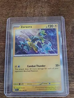 Zeraora - 055/142 Stellar Crown Holo Rare Pokemon - NM/MINT - Image 4