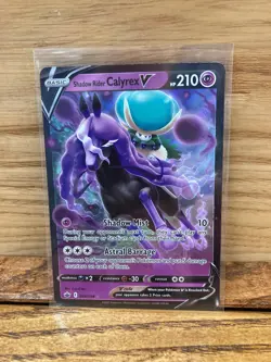 Shadow Rider Calyrex V Pokemon SWSH06 Chilling Reign Ultra Rare - Image 1