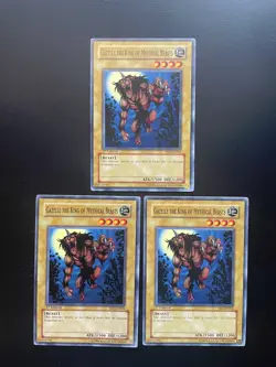 Yugioh Gazelle The King Of Mythical Beasts YSD-EN001 1st Edition Common LP/MP X3 - Image 1