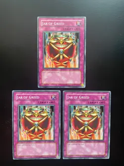 Yugioh Jar Of Greed YSD-EN036 Common 1st Edition LP/MP X3 - Image 1