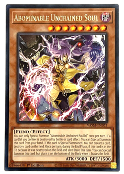 YuGiOh! - Abominable Unchained Soul - VASM-EN051 - 1st Edition - Rare - Image 1