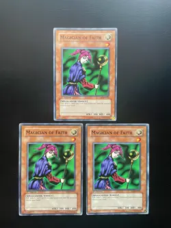 Yugioh Magician Of Faith YSD-EN012 1st Edition Common LP/MP X3 - Image 1