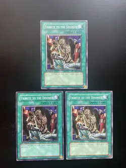 Yugioh Tribute To The Doomed YSD-EN026 1st Edition Common LP/MP X3 - Image 1