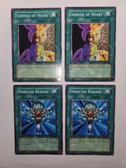 Yugioh Change of Heart SKE-032 1st Ed NM / Monster Reborn SYE-029 1st NM (4) - Image 2