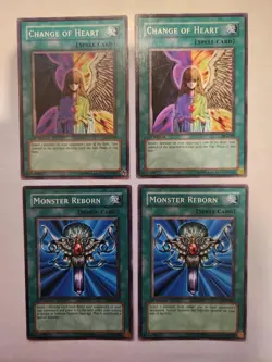 Yugioh Change of Heart SKE-032 1st Ed NM / Monster Reborn SYE-029 1st NM (4) - Image 4