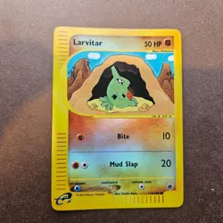 Larvitar 116/165 Reverse Holo Expedition Pokemon Card for E-Reader - Image 1