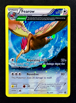 2015 Pokemon FEAROW Black Star Promo HOLO Foil Rare XY Series Set Card #XY57 - Image 1