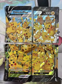 Pikachu V-Union [Set of 4] SWSH: Sword & Shield Promo Cards Holo - Image 1