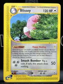 Blissey 6/147 - Rare Pokemon Card - 2002 Aquapolis - Non Holo - NM - Image 3