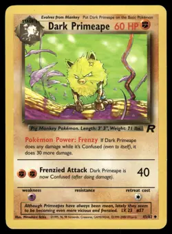 Dark Primeape HP 43/82 Team Rocket Pokemon Card - Image 1