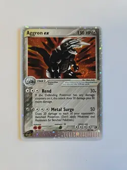 Aggron Ex 95/100 Ex Sandstorm Ruby & Sapphire Holo Ultra Rare Pokemon Card 2003 - Image 1