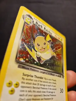 Dark Raichu Holo 83/82 Team Rocket 2000 WOTC Secret Rare Vintage Pokemon Card LP - Image 3