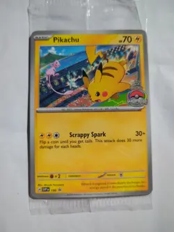 Pikachu 190 Sv: Scarlet & Violet Promo Cards Regular Sealed! Mew Free Shipping ⚡ - Image 1