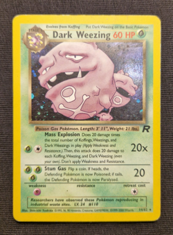 Dark Weezing Holo 14/82 Team Rocket 2000 WOTC Vintage Pokemon Card LP - Image 1