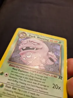 Dark Weezing Holo 14/82 Team Rocket 2000 WOTC Vintage Pokemon Card LP - Image 4