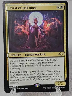 MTG Priest of Fell Rites #208 Modern Horizons 2 2021 Magic Card Rare NM - Image 1