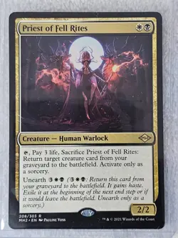 MTG Priest of Fell Rites #208 Modern Horizons 2 2021 Magic Card Rare NM - Image 4