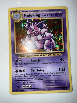 Nidoking 45/108 Rare Holo XY Evolutions Pokemon Card 2016 NM - Image 1