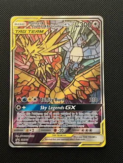 Pokemon Moltres Zapdos Articuno GX SM210 Hidden Fates Promo Card ENGLISH NM - Image 1