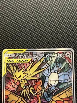 Pokemon Moltres Zapdos Articuno GX SM210 Hidden Fates Promo Card ENGLISH NM - Image 3