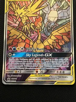 Pokemon Moltres Zapdos Articuno GX SM210 Hidden Fates Promo Card ENGLISH NM - Image 4