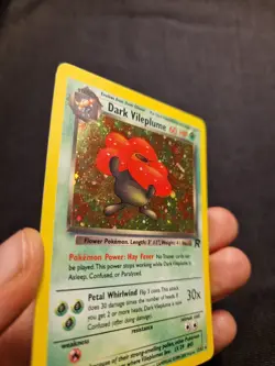 Dark Vileplume Holo 13/82 Team Rocket 2000 WOTC Vintage Pokemon Card LP - Image 3