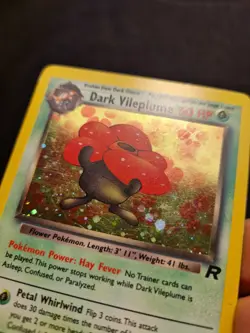 Dark Vileplume Holo 13/82 Team Rocket 2000 WOTC Vintage Pokemon Card LP - Image 4