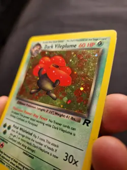 Dark Vileplume Holo 13/82 Team Rocket 2000 WOTC Vintage Pokemon Card LP - Image 5
