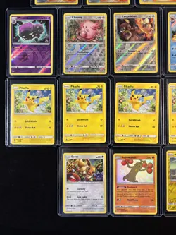 Pokemon (17) Card Lot Weezing Chansey Pikachu Eevee Voltorb Jolteon (#07) - Image 3