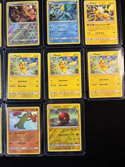 Pokemon (17) Card Lot Weezing Chansey Pikachu Eevee Voltorb Jolteon (#07) - Image 5