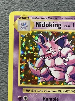 Nidoking 45/108 Rare Holo XY Evolutions Pokemon Card 2016 Ken Sugimori - Image 4