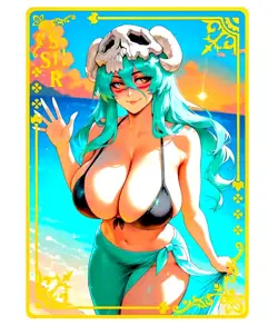 Waifu Anime Cards TCG | Bleach - Nel Tu Nelliel [ METAL CARD ] SSR | Sexy Hentai - Image 2