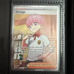 Prismatic Evolutions Ortega 141/131 Full Art Trainer Pokemon Card NM - Image 1