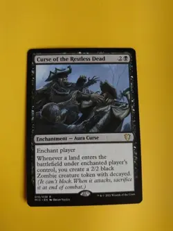 Curse of the Restless Dead. MIC rare Aura Curse. MTG Card. - Image 1