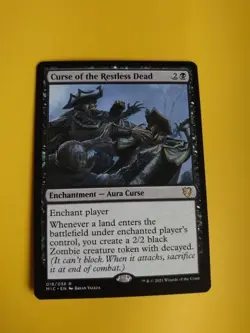 Curse of the Restless Dead. MIC rare Aura Curse. MTG Card. - Image 2